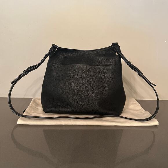 The Row Sideby Crossbody Bag Black Pebbled Leather Authentic Rare - Picture 13 of 16